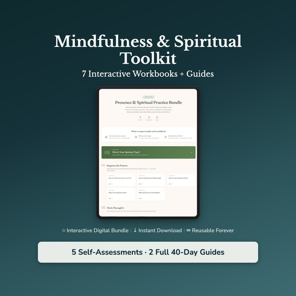 Life Coach Tools – 7 Interactive Mindfulness & Spiritual Assessments — interactive digital workbook