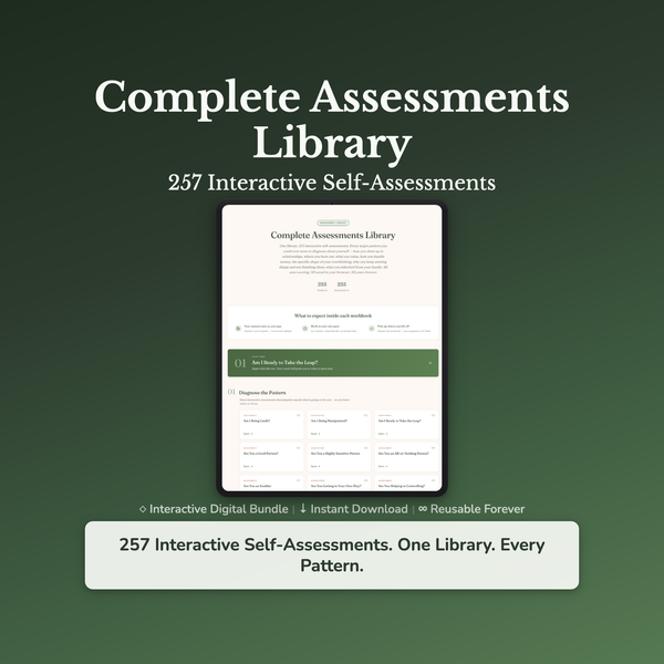 Self-Care Assessment Bundle – Why Do I Do This? 257 Quizzes – Interactive Self-Assessment — interactive digital workbook