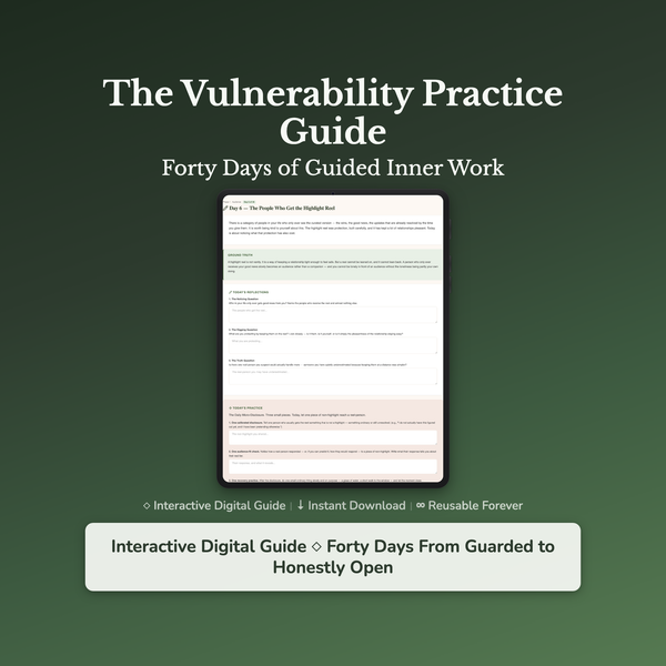 Vulnerability Workbook & 40-Day Journal – Open Without Cost – Interactive Digital Guide — interactive digital workbook