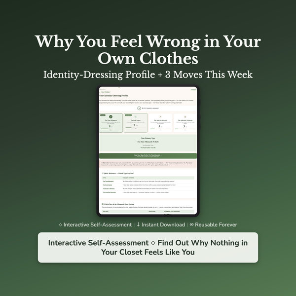 Style Quiz & Workbook – Why Your Clothes Don't Feel Like You – Interactive Self-Assessment — interactive digital workbook