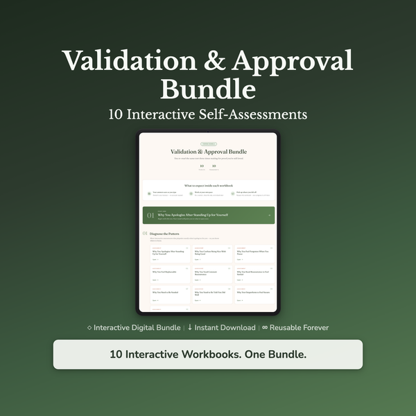 People Pleasing Quiz Bundle – Why I Need Constant Reassurance – Interactive Digital Bundle — interactive digital workbook