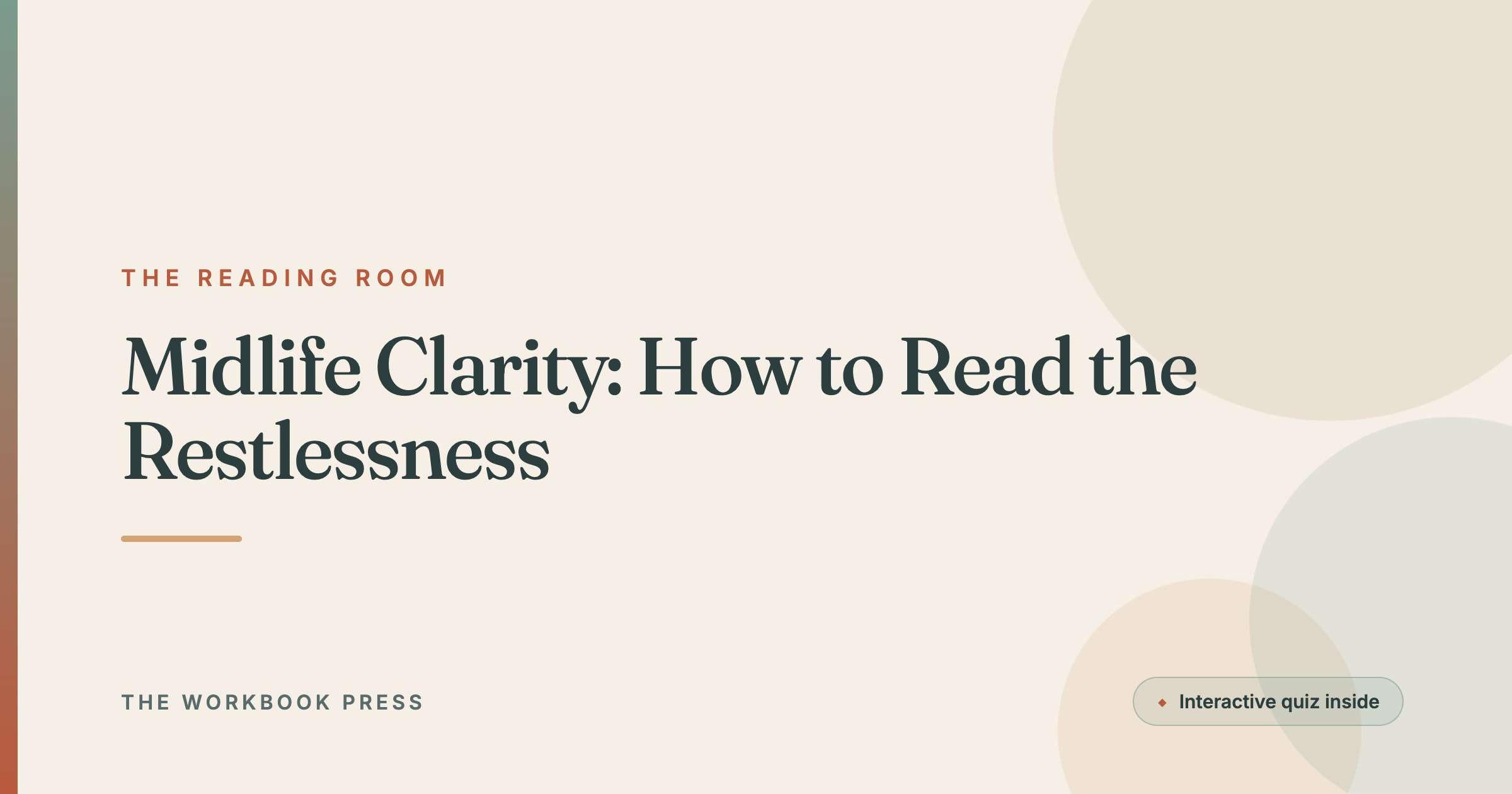 Midlife Clarity: How to Read the Restlessness