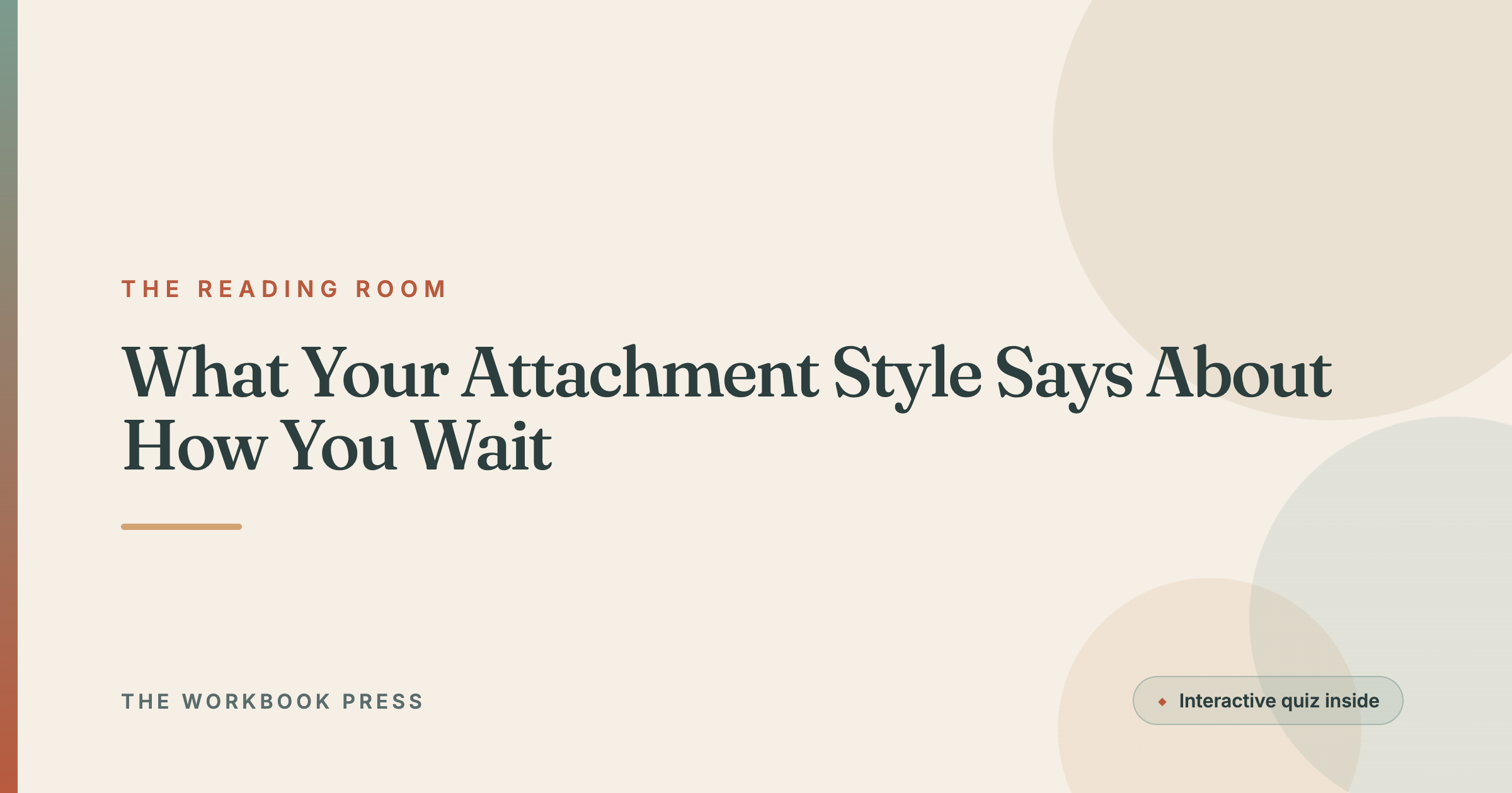What Your Attachment Style Says About How You Wait
