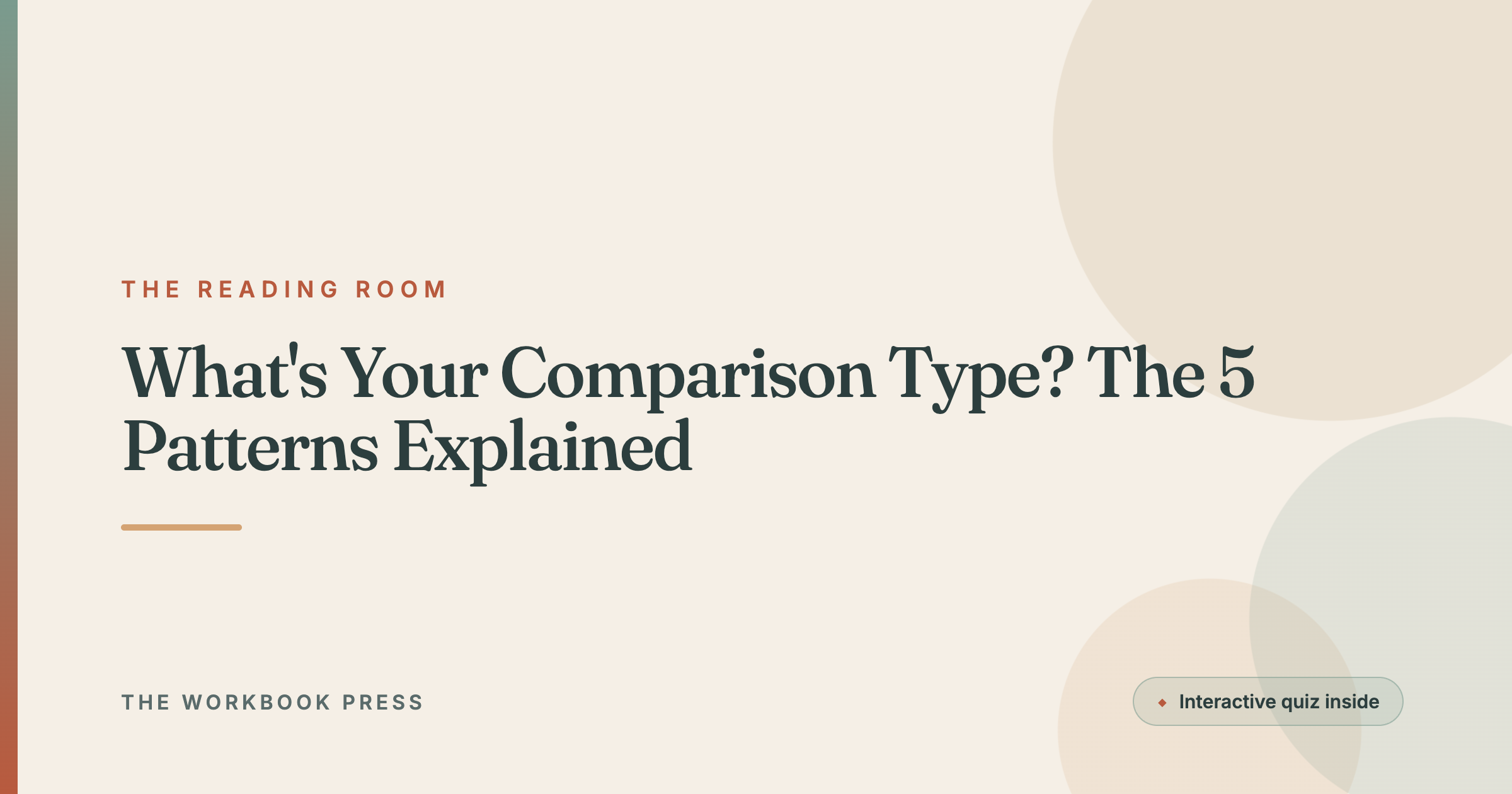 What's Your Comparison Type? The 5 Patterns Explained