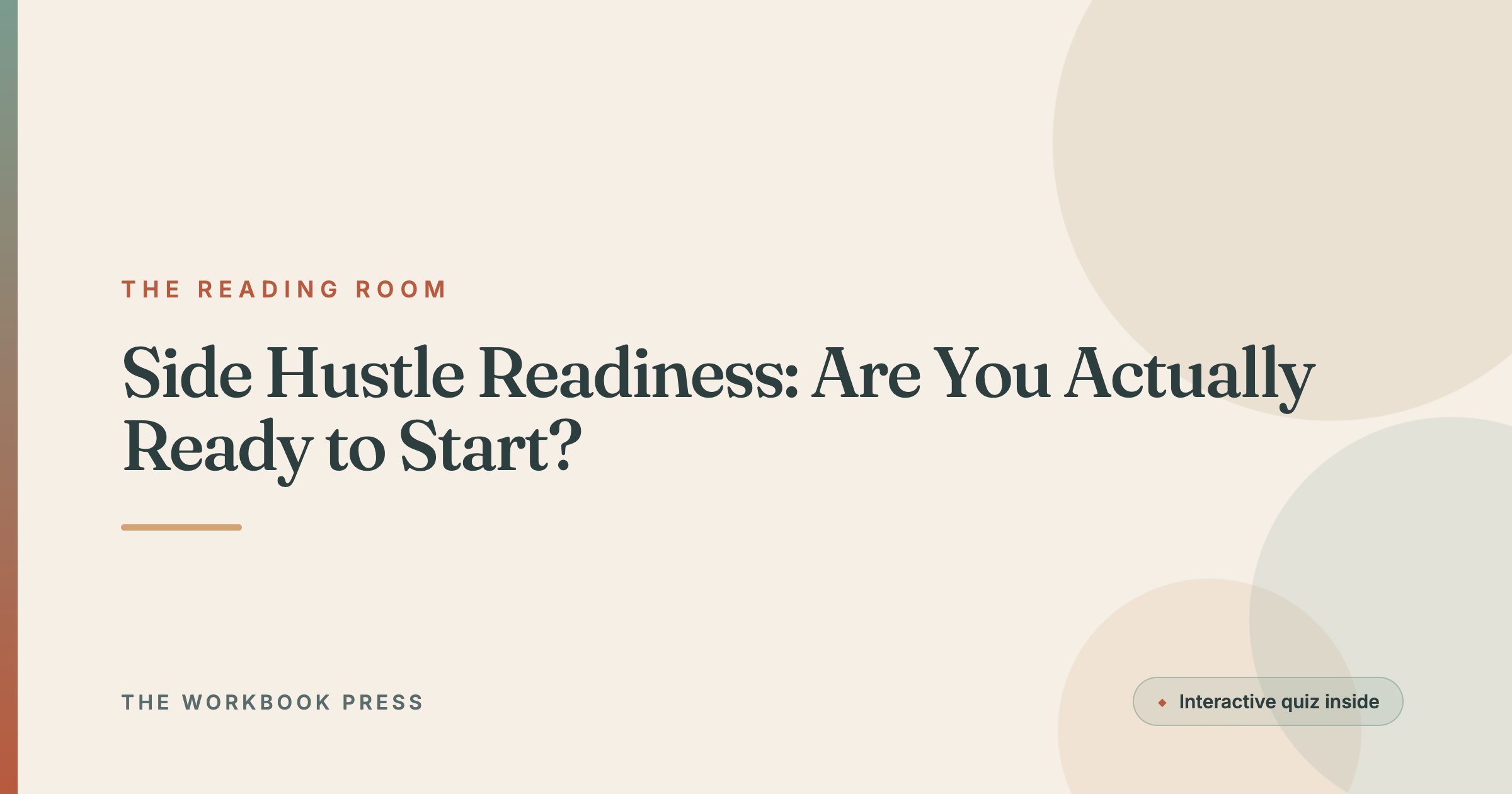 Side Hustle Readiness: Are You Actually Ready to Start?