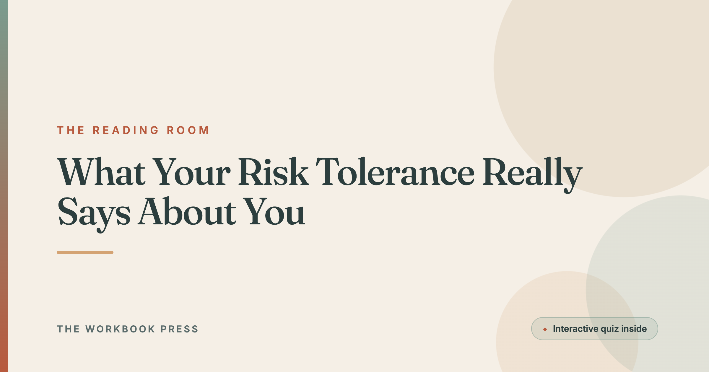 What Your Risk Tolerance Really Says About You