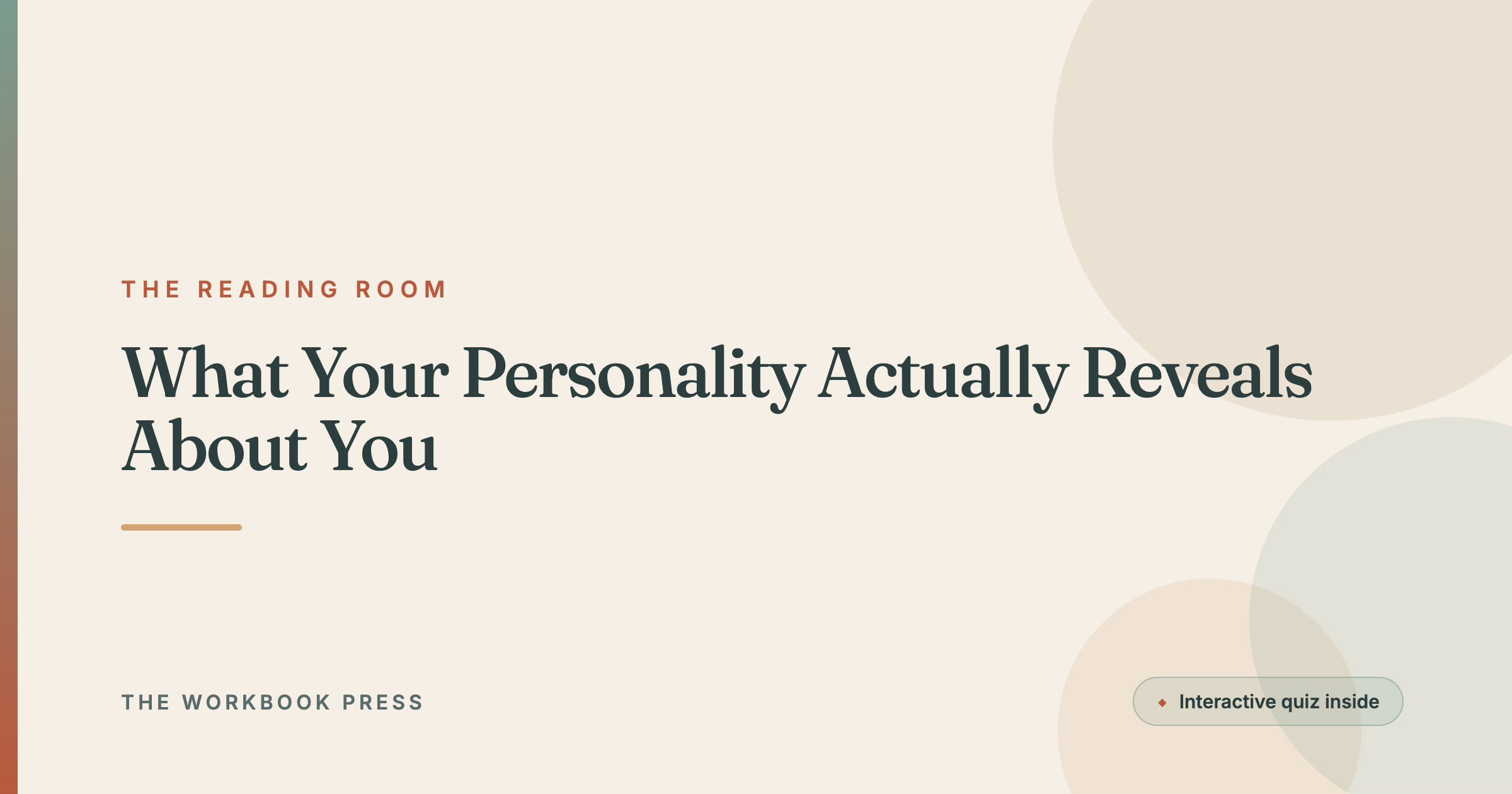 What Your Personality Actually Reveals About You