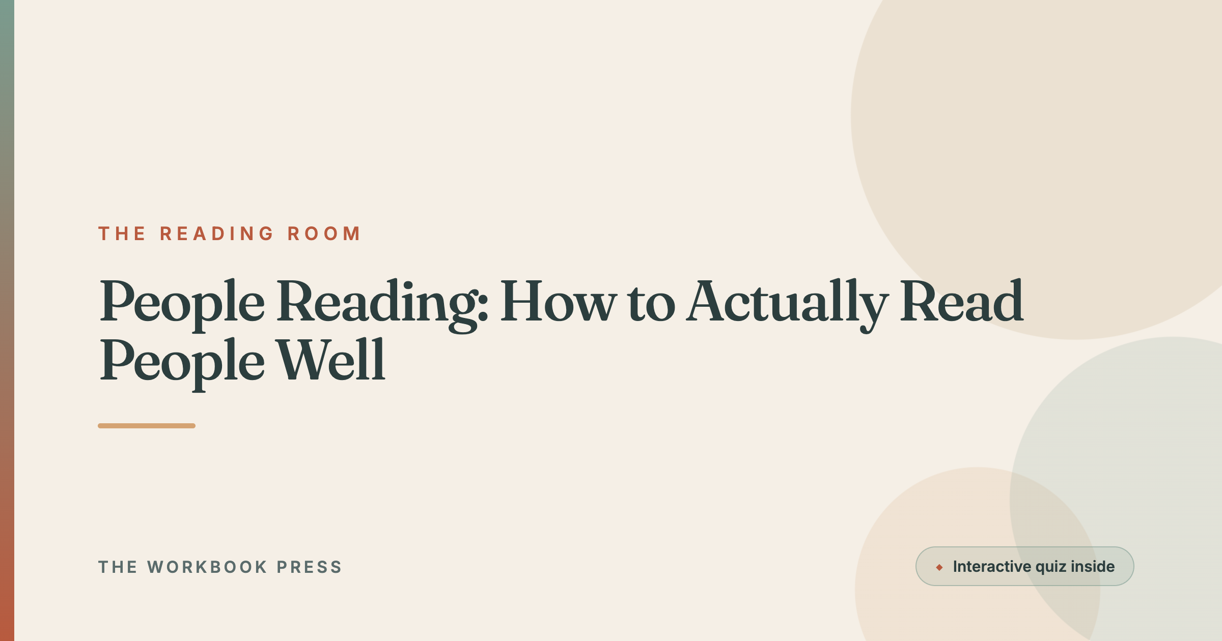 People Reading: How to Actually Read People Well