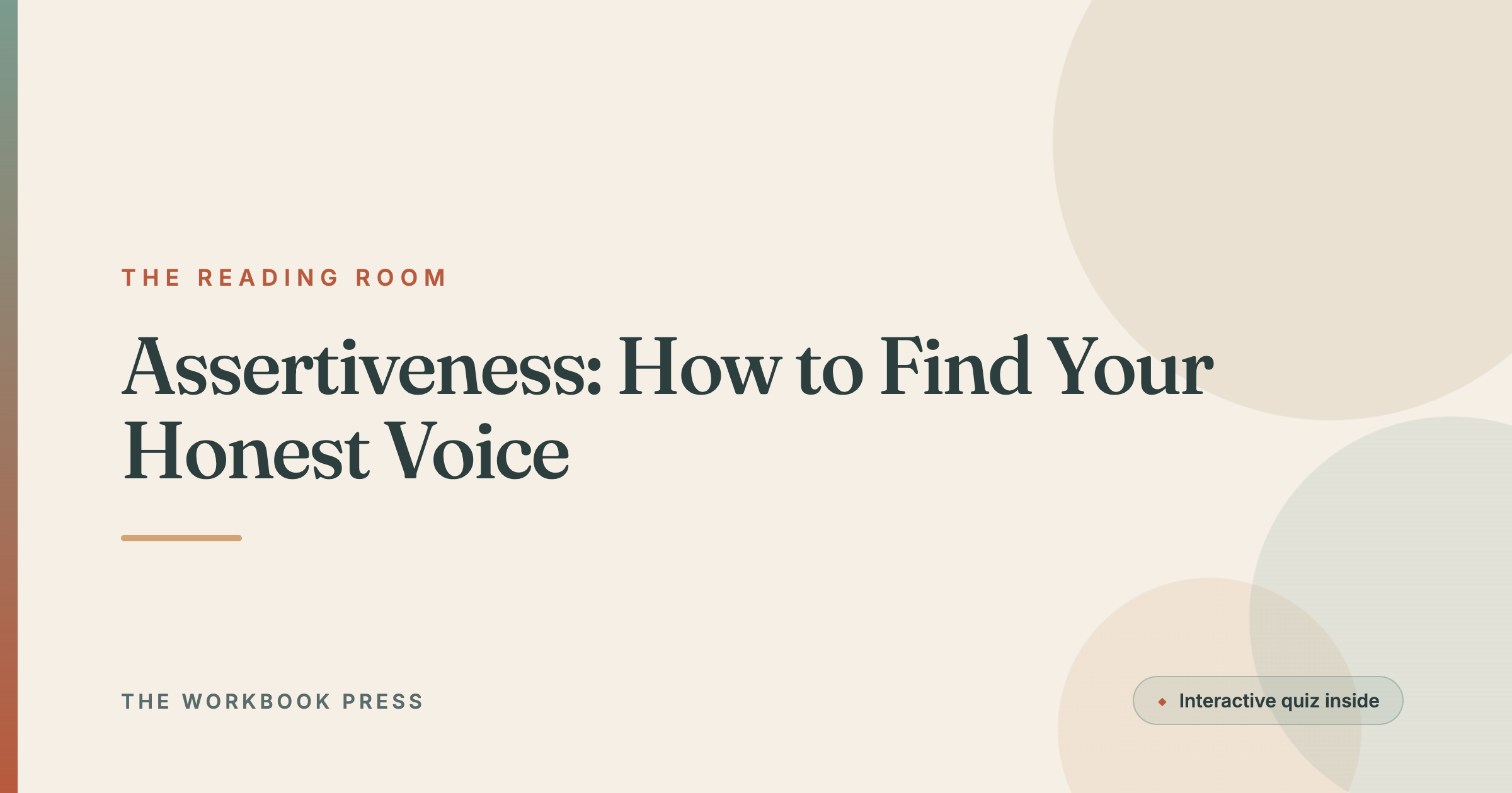 Assertiveness: How to Find Your Honest Voice