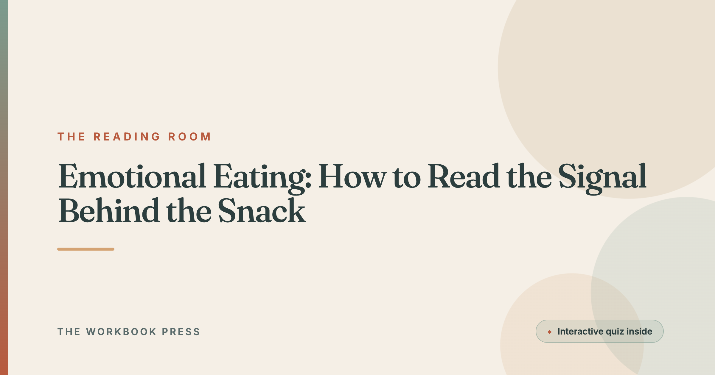 Emotional Eating: How to Read the Signal Behind the Snack