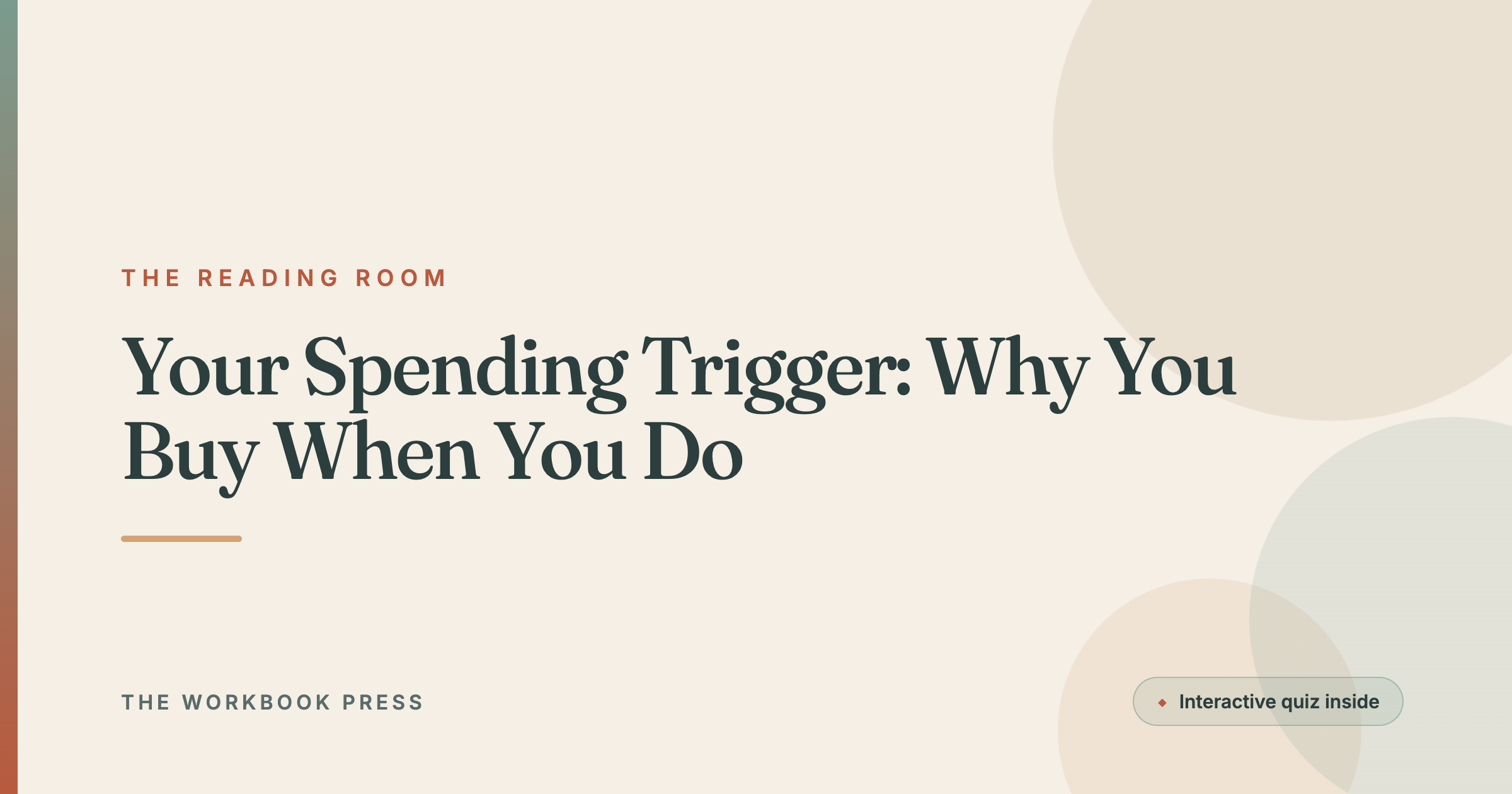 Your Spending Trigger: Why You Buy When You Do