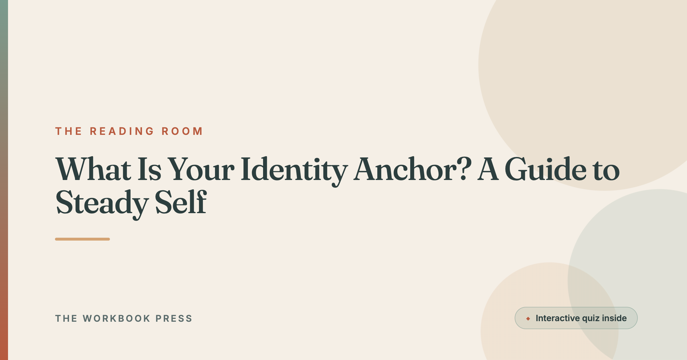 What Is Your Identity Anchor? A Guide to Steady Self