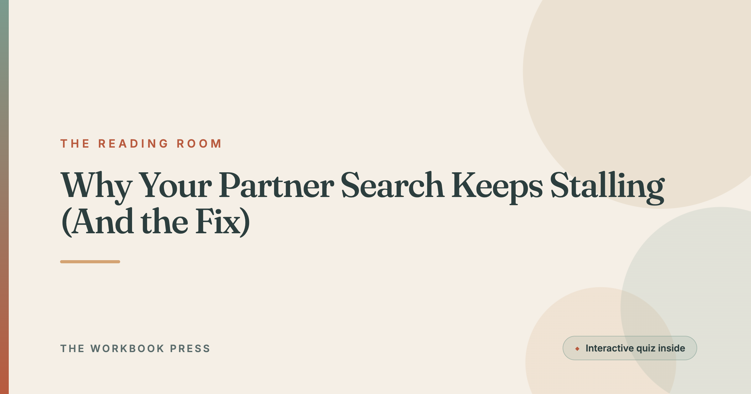 Why Your Partner Search Keeps Stalling (And the Fix)