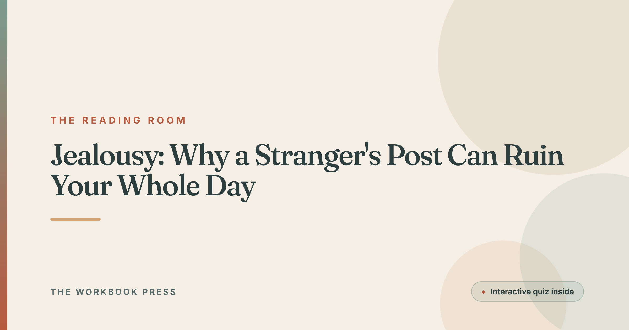 Jealousy: Why a Stranger's Post Can Ruin Your Whole Day