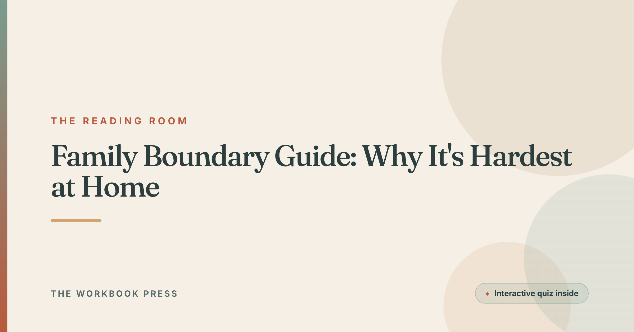 Family Boundary Guide: Why It's Hardest at Home
