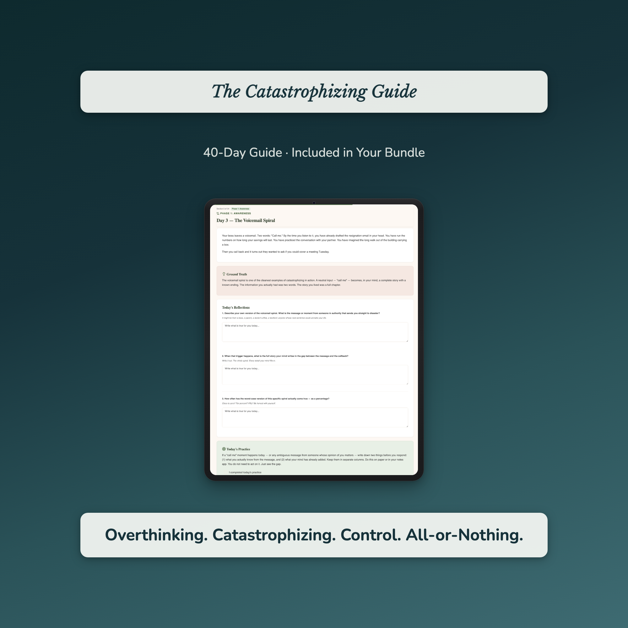 Overthinking Coaching Toolkit 7