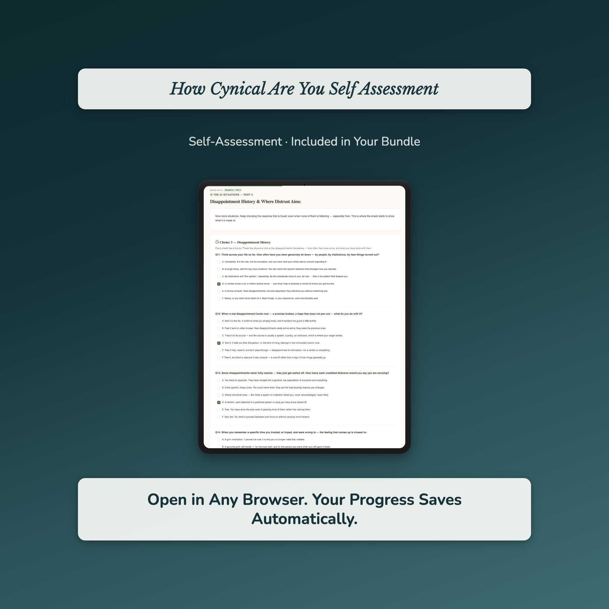 Optimism Cynicism 6