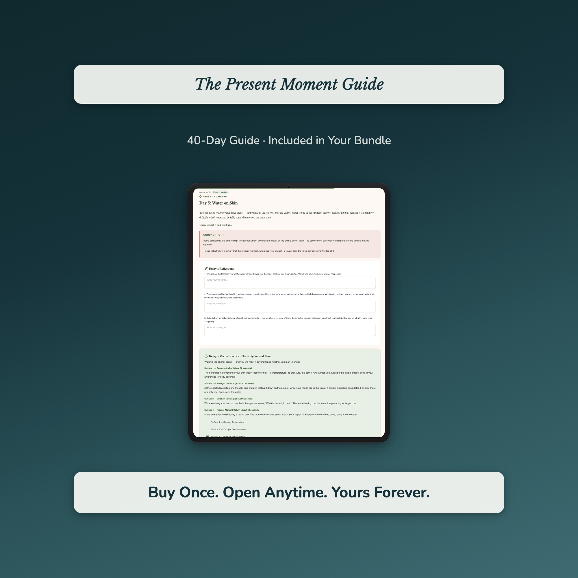 Presence Spiritual Practice 9