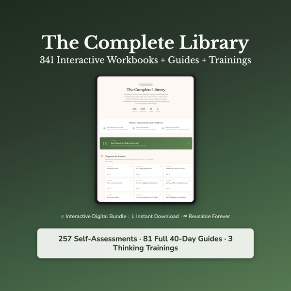 Self-Care Workbook Bundle – 341 Tools for Inner Work – Interactive Digital Bundle — interactive digital workbook