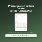 Procrastination Workbook — interactive workbook cover