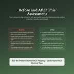 Helping vs Controlling Profile — before and after transformation