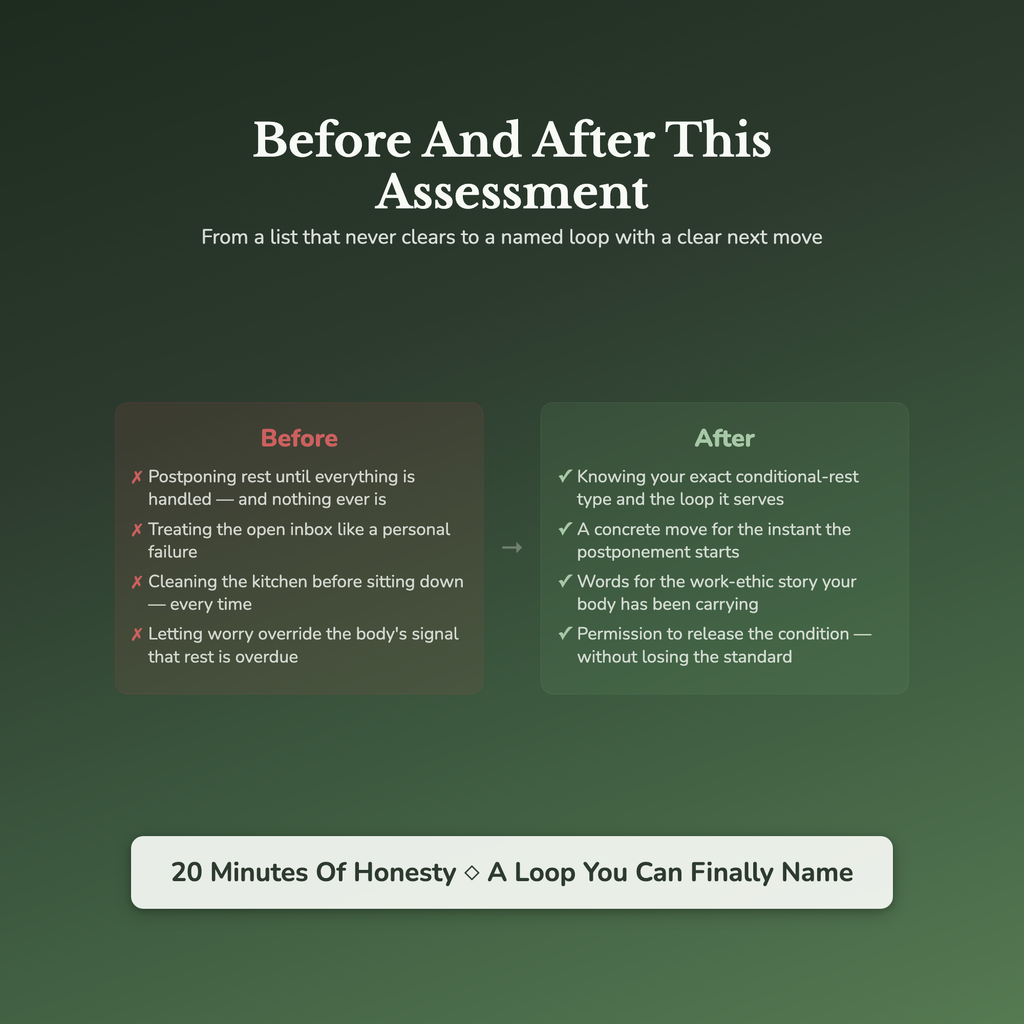 Burnout Quiz — before and after transformation