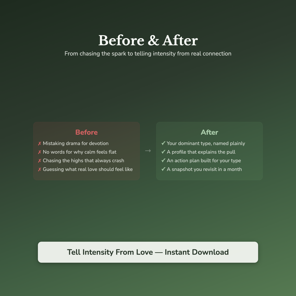 Relationship Quiz & Workbook – Why Calm Love Feels Flat – Interactive Self-Assessment