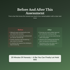 Never Enough Quiz — before and after transformation