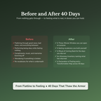 Emotional Numbness Workbook & 40-Day Guide — before and after transformation
