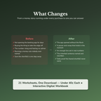 Money Mindset Worksheets – Money Blocks, Scarcity, Never Enough, Money Story – Interactive Worksheets Bundle