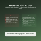 Emotional Eating Workbook & 40-Day Guide — before and after transformation