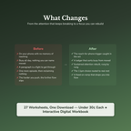 Focus & Distraction Worksheets – Beat Distraction, Flow State, Attention Span – Interactive Worksheets Bundle