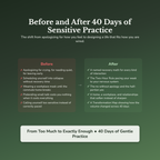 Highly Sensitive Workbook & 40-Day Guide — before and after transformation