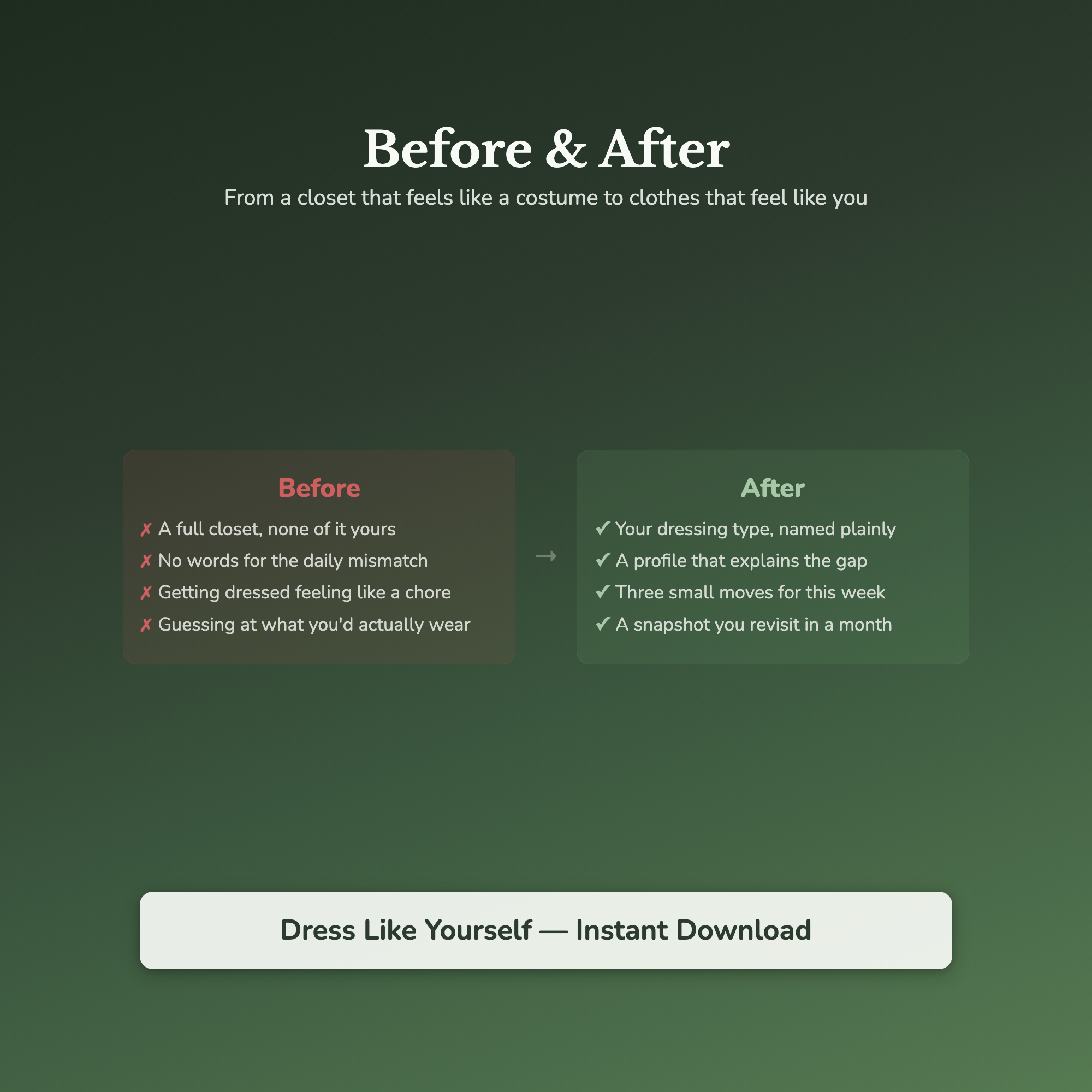 Style Quiz & Workbook – Why Your Clothes Don't Feel Like You – Interactive Self-Assessment