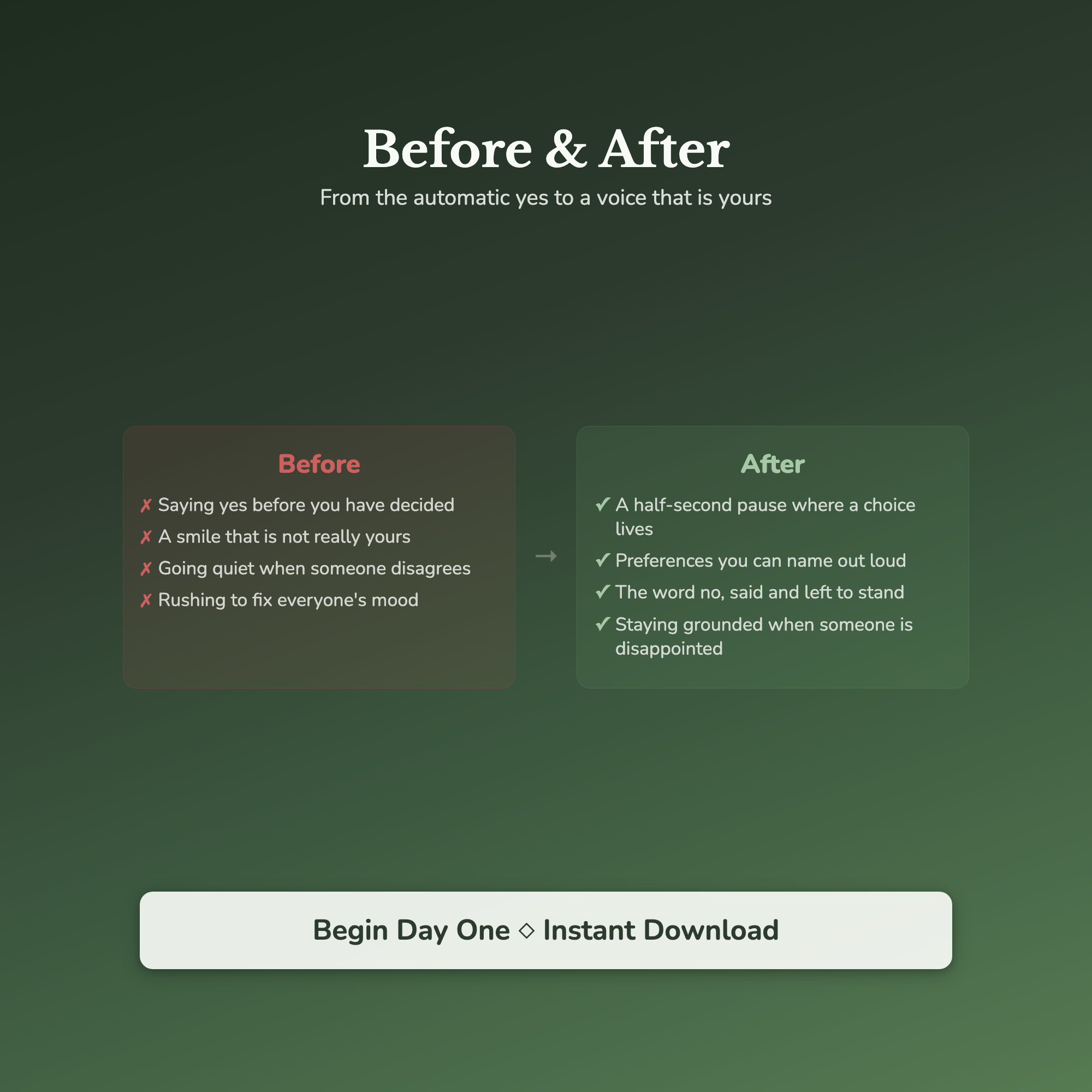 People Pleasing Workbook & 40-Day Journal – Stop Saying Yes – Interactive Digital Guide