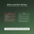Toxic Relationship Recovery Workbook & 40-Day Guide — before and after transformation