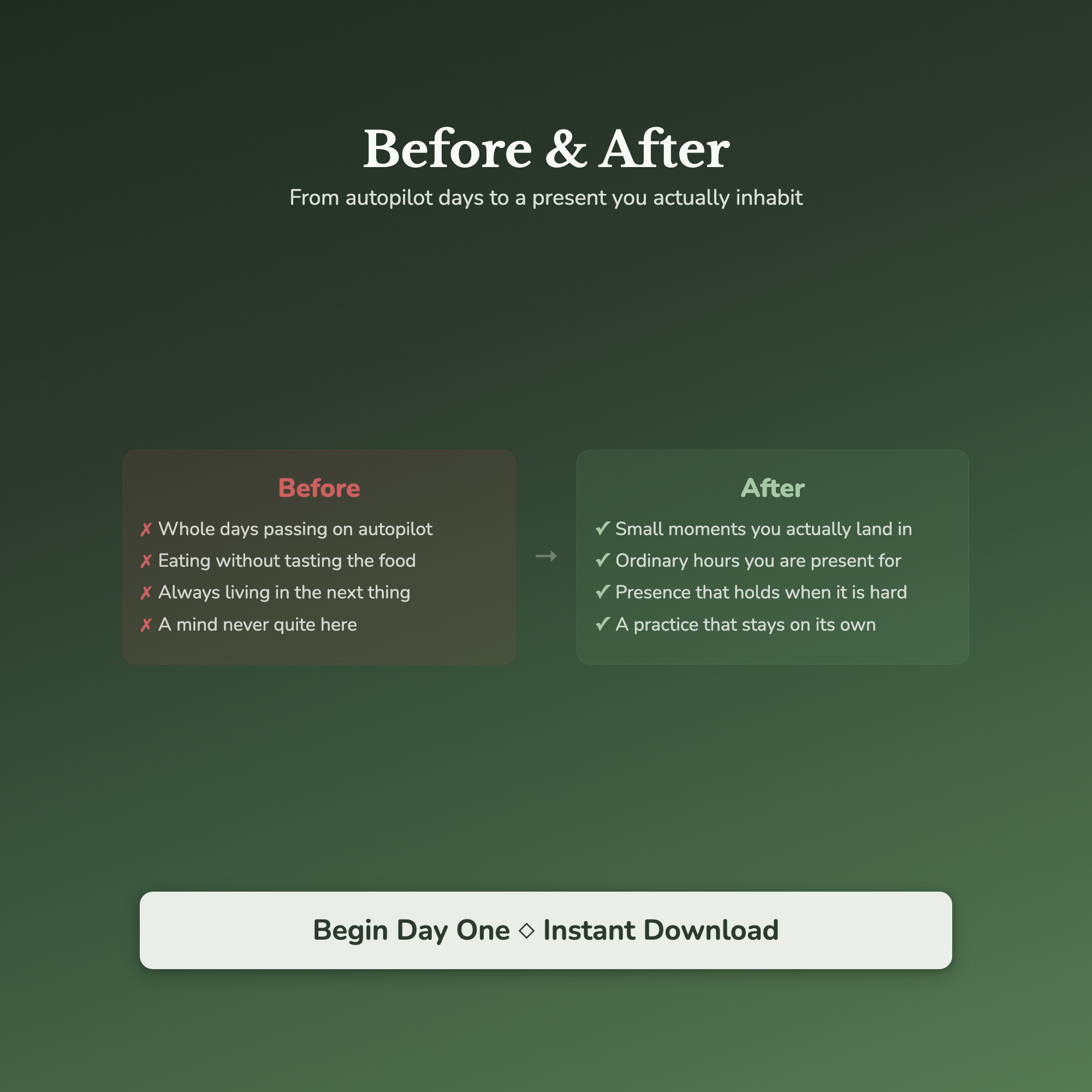 Mindfulness Workbook & 40-Day Journal – Sixty-Second Practice – Interactive Digital Guide