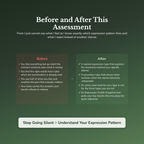 Emotional Expression Profile — before and after transformation