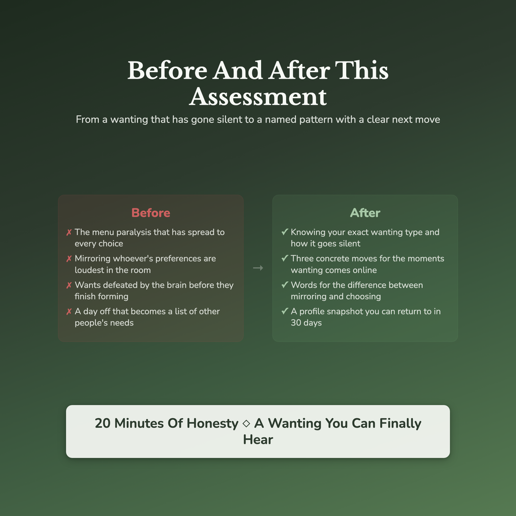 People Pleasing Quiz — before and after transformation