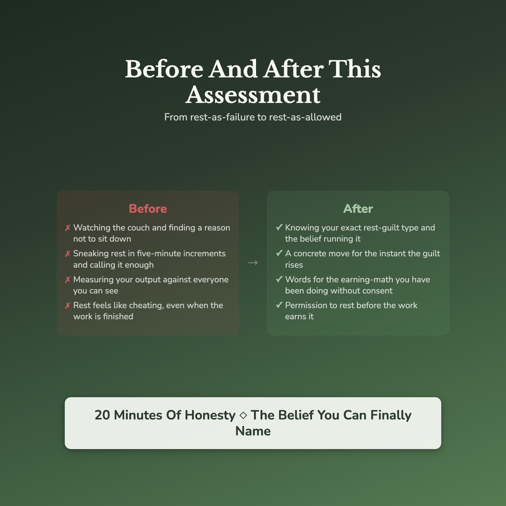 Burnout Quiz — before and after transformation
