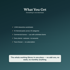 Life Coach Worksheets – 1000+ Interactive Client Tools, Auto-Scoring – Commercial License