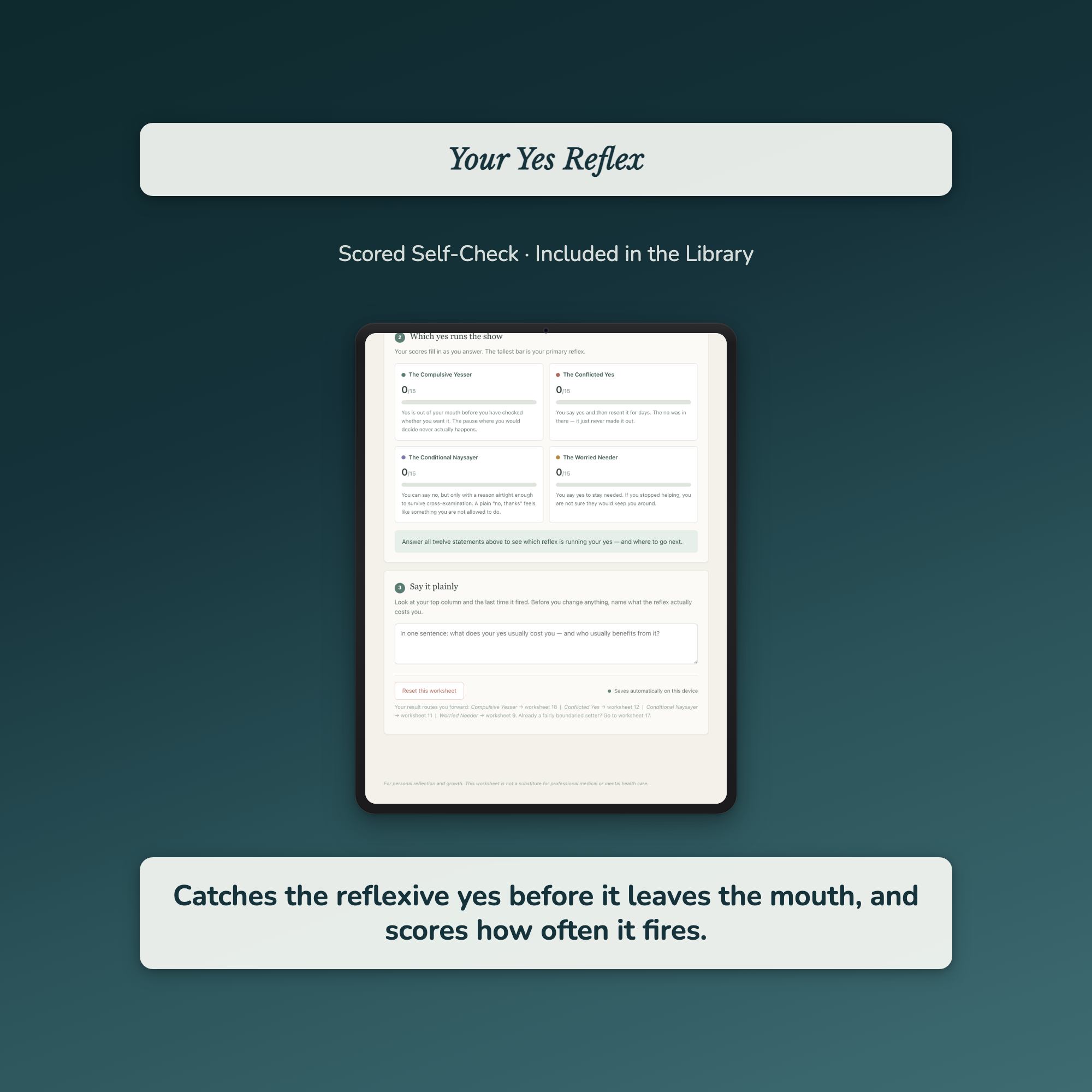 Life Coach Worksheets – 1000+ Interactive Client Tools, Auto-Scoring – Commercial License