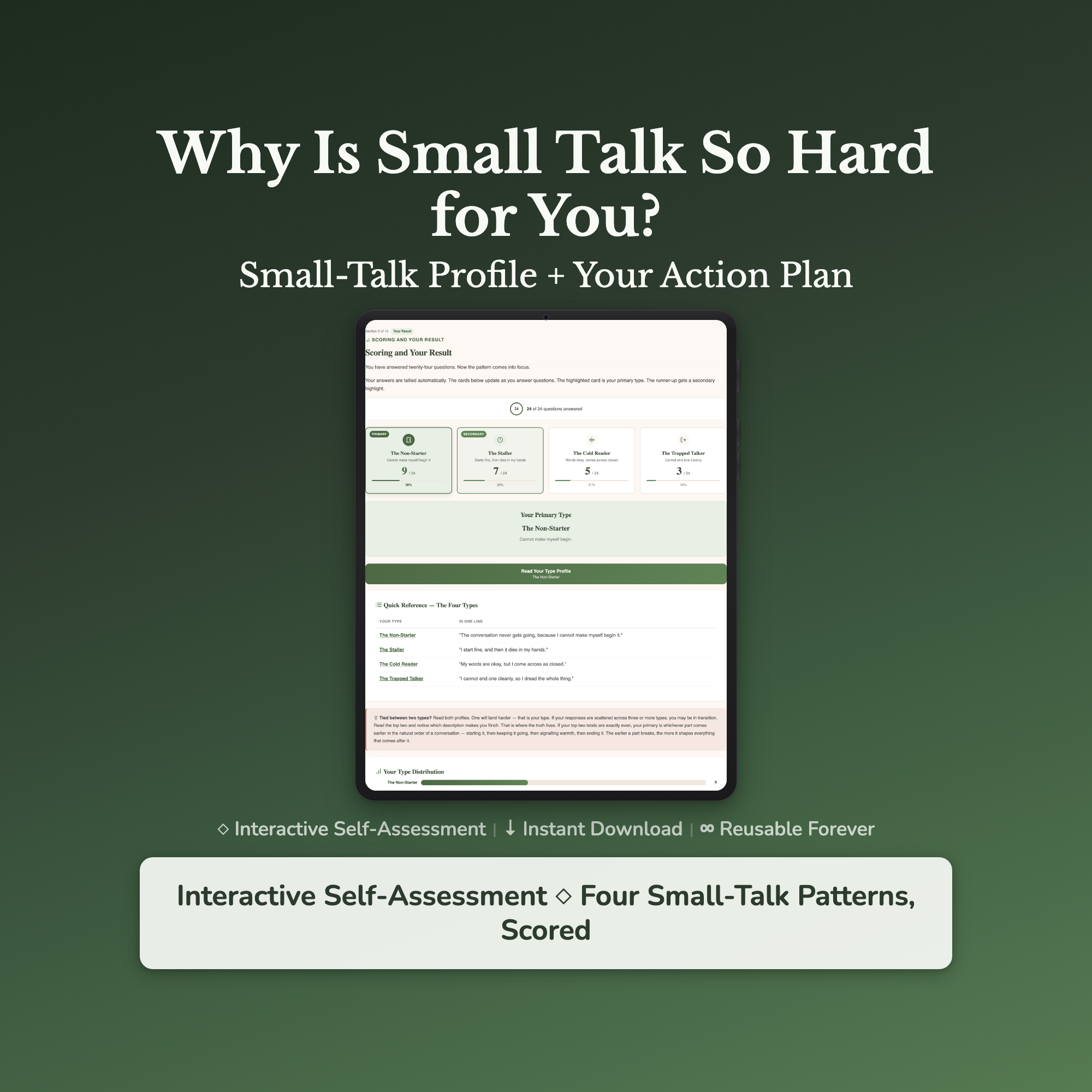 Small Talk Quiz & Workbook – Why Is It So Hard For You? – Interactive Self-Assessment