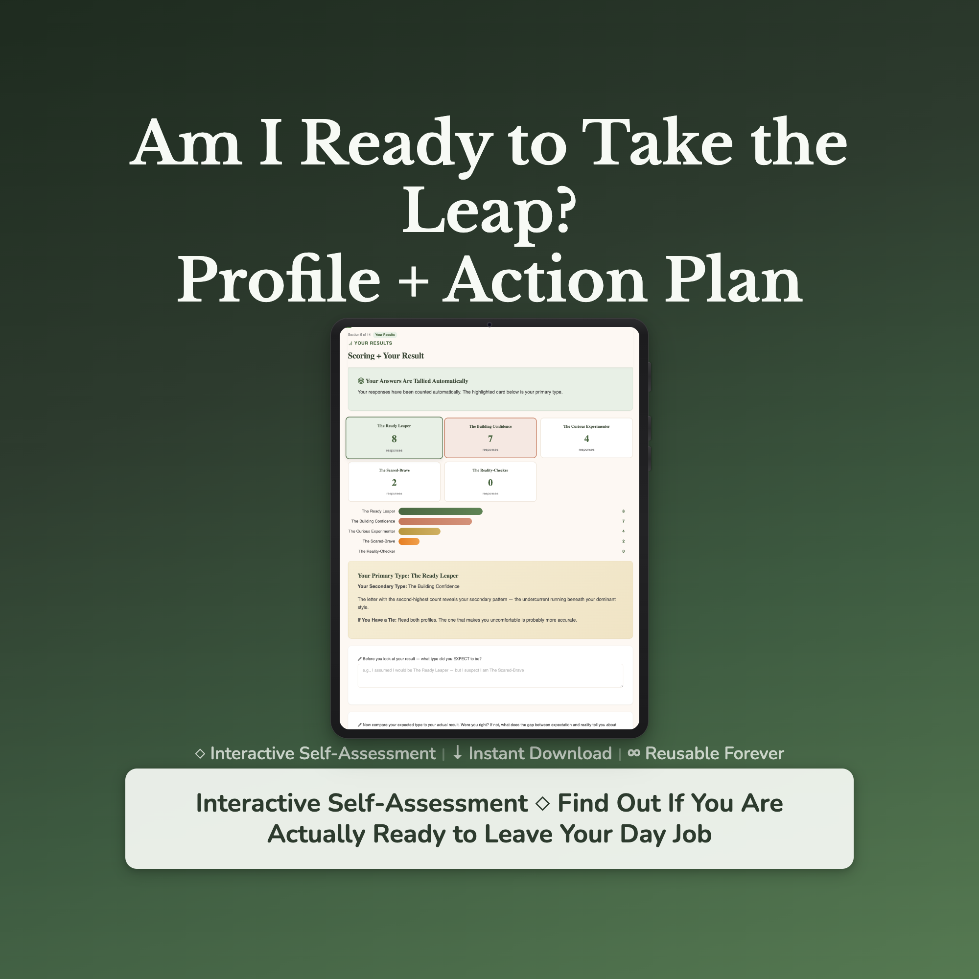 Side Hustle Readiness Profile — interactive workbook cover