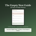 Empty Nest Workbook & 40-Day Guide — interactive workbook cover