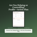 Helping vs Controlling Profile — interactive workbook cover