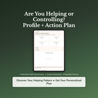 Helping vs Controlling Profile — interactive workbook cover