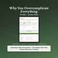 Overthinking Quiz — interactive workbook cover