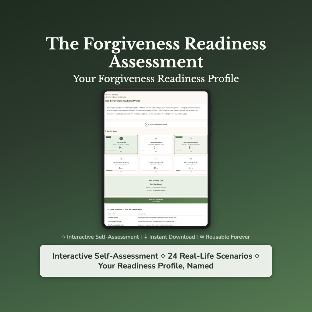Forgiveness Quiz & Workbook – Am I Actually Ready to Forgive – Interactive Self-Assessment