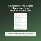 Career Change Readiness Profile — interactive workbook cover